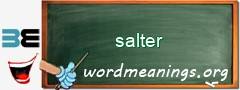 WordMeaning blackboard for salter